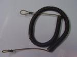 Innovation stainless steel clip w/coil loop ends flex security coil strap rope