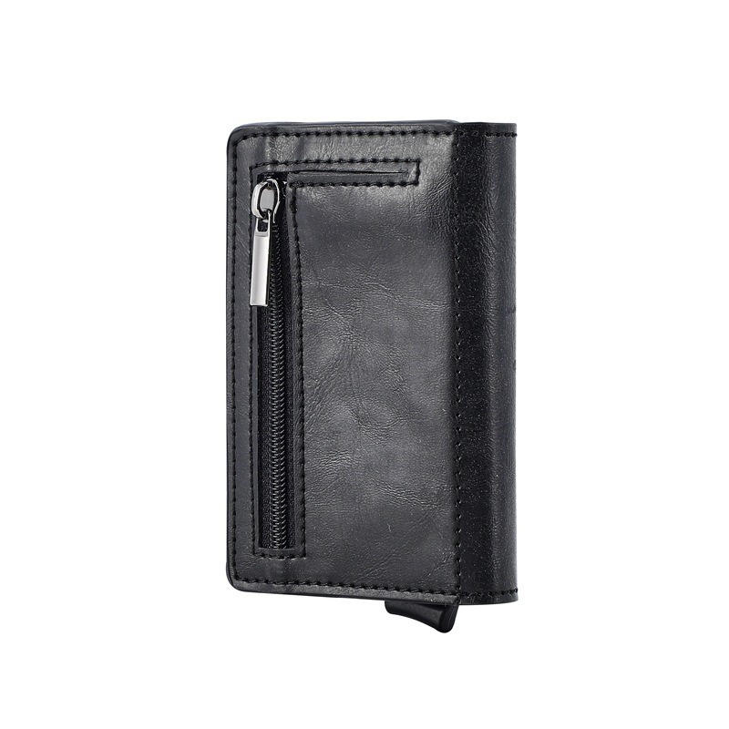 Rfid Blocking Metal Man Smart Wallet Card Holder With Money Clip Package Weight 0.1kg