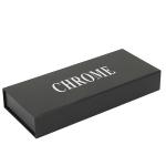 Custom Black Magnetic Closure Paper Cardboard Essential Oil Gift Box Packaging