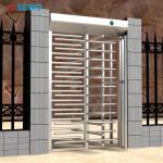Indoor/Outdoor Full Height Turnstile Gate 1500*1500*2200 mm Security Solution