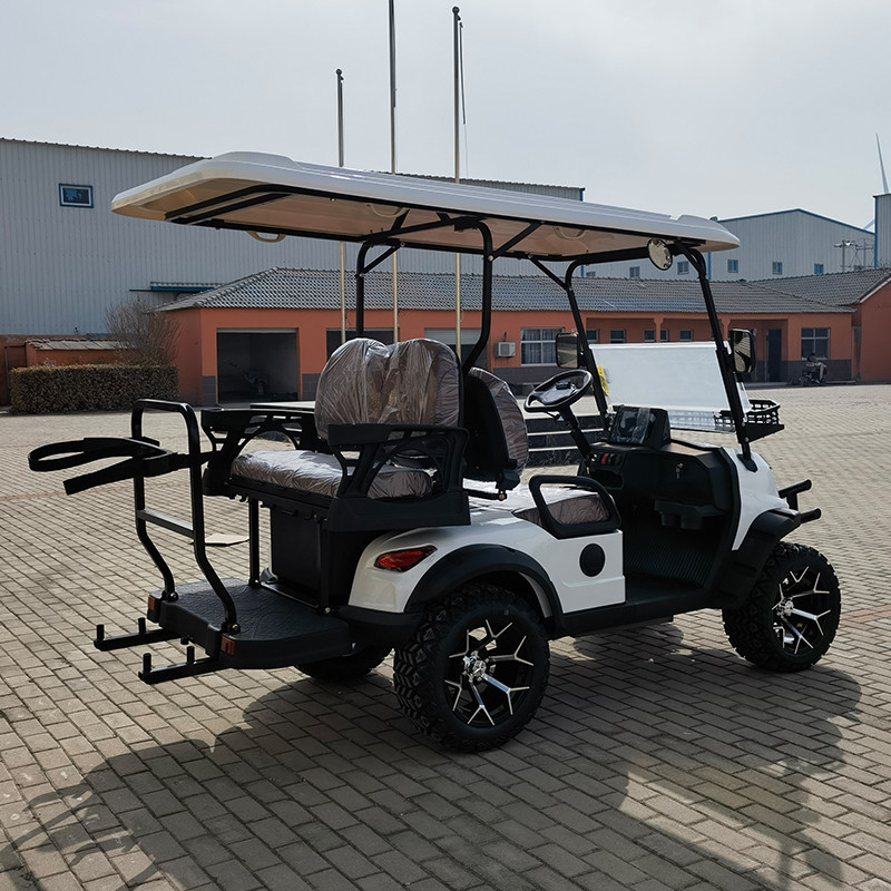 LED Lighting 4 Seater Golf Cart With 80km Travelling Range