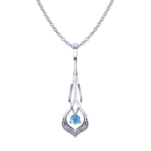 The Elegant Simplicity Of This Interwoven Aquamarine Necklace