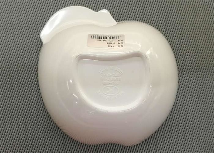 Apple Shape Melamine Dinnerware Bowl Diameter 15cm Weight 154g White Porcelain Bowl