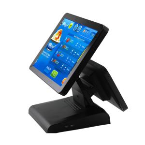 Quality Dual Screen 15inch Windows POS System For Restaurant Supermarket wholesale