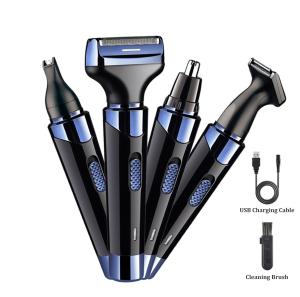 Quality Painless Waterproof Hair Clippers 4 In 1 Nose Hair Beard Lettering Ear Trimmer For Men wholesale