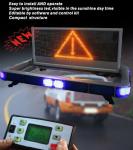 LED warning display screen signboard for police traffice cars trucks lightbar