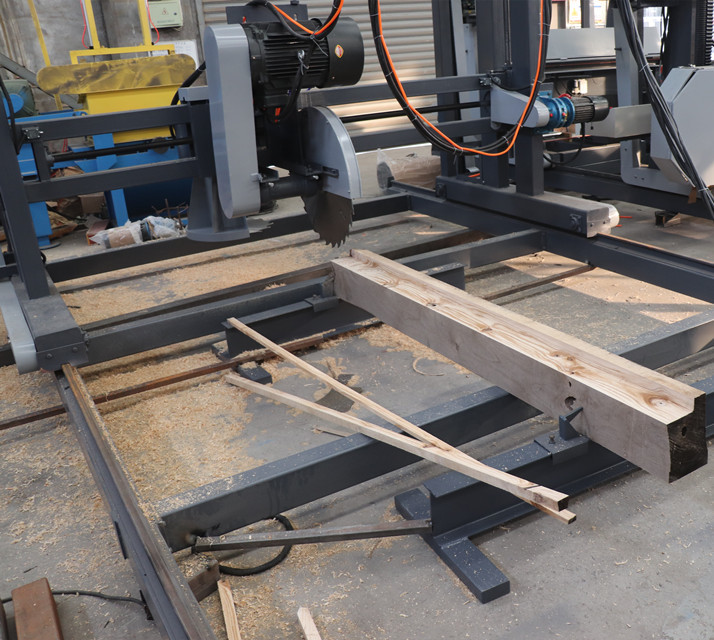 Lumber Portable Double Blade Circular Saw Mill, Automatic Circular Sawmill Machines with electric inverter