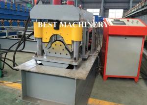 Quality Ridge Cap Roof Tile Roll Forming Machine / Metal Roof Profile Camber wholesale