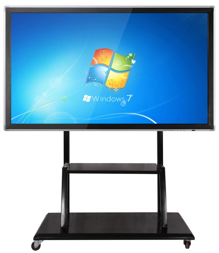 Hot sale 55 to 84 inch interactive tv touch screen whiteboard, all in one pc touch screen monitor with 4K UHD Resolution