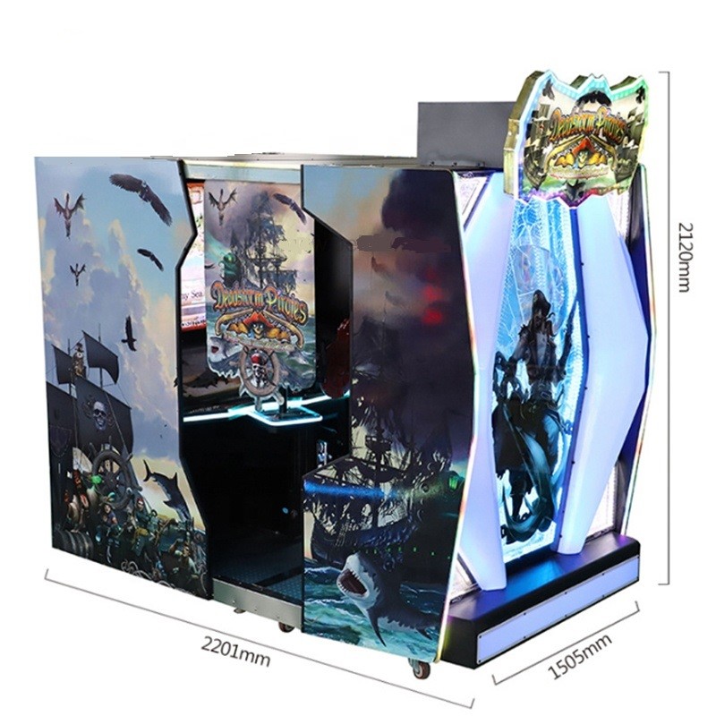 220v Pirate Ship Gun Shooting Arcade Game Machine For Amusement Park