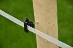 Electric cattle farm fence poly tape QL702G made of stainless steel and PE