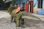 Life Size Walking Dinosaur Rides , 110V / 220V AC Robotic Deer Dinosaur Car