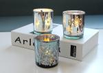 Glass Candle Cup Glass Electroplated Candle Jars Engraved Candle Jar