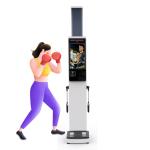 Professional 8 Electrodes Body Composition Fat Analyzer Height Weight Scale with