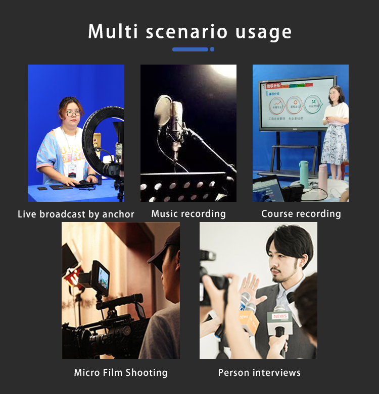 21 Inch Screen Control Portable Teleprompter for Live Streaming Private Mold Video Device
