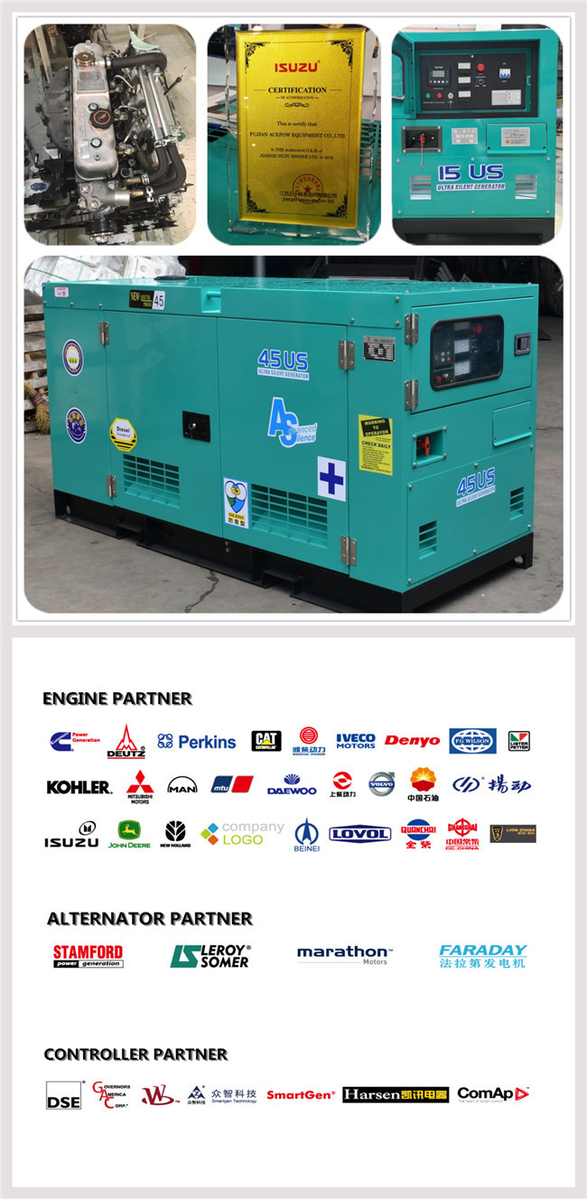 SASO 22KVA Water Cooled Silent Diesel Generator Set