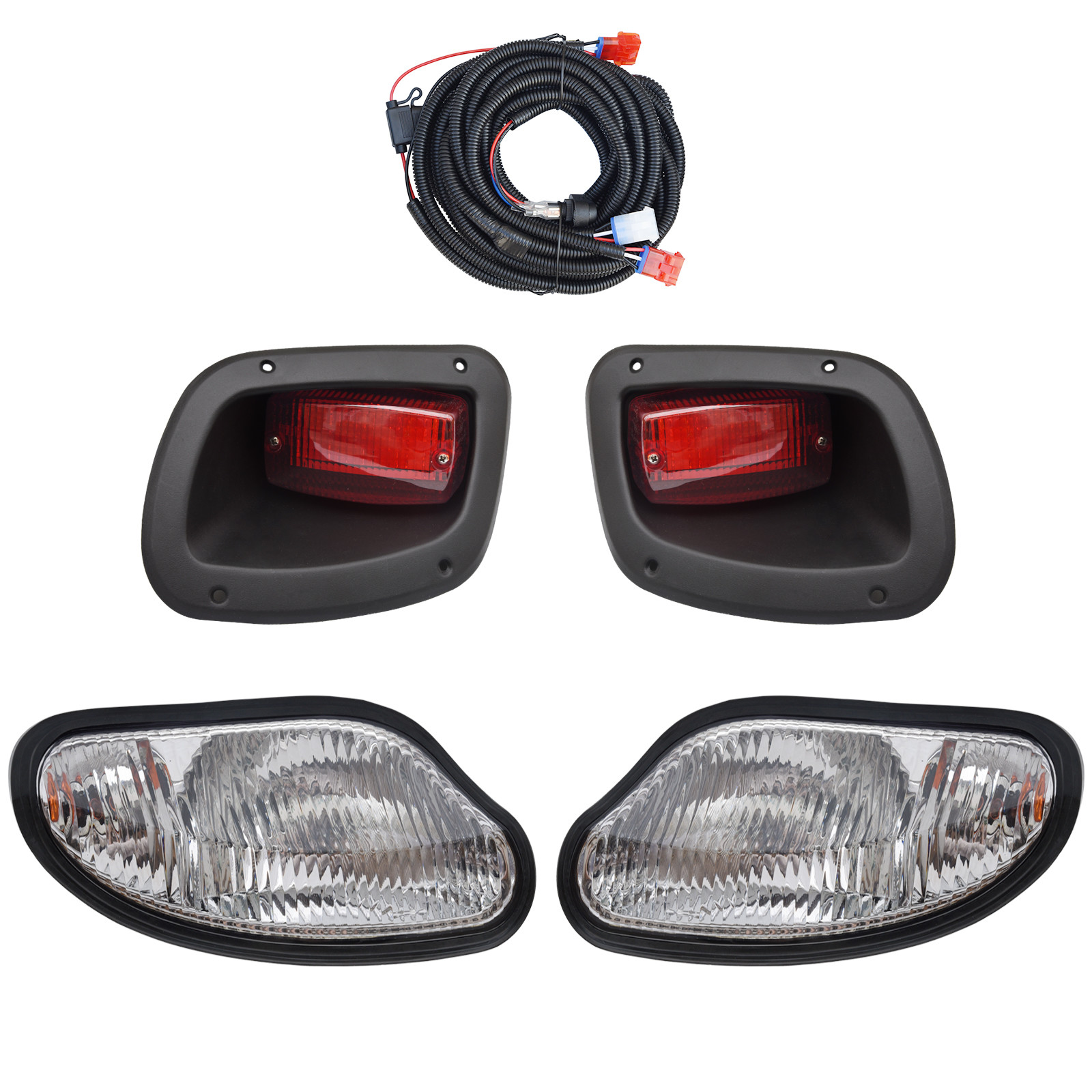 Golf Cart Deluxe Halogen Light Kit Fits EZGO Freedom TXT 2014-up with Turn Signal Kit