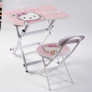 Quality Kids Study Table With Chair For Students Foldable Furniture 22.83&quot; wholesale