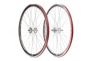 Quality 40mm Deep V Silver Alloy Road Bike Wheels 700C 32-40H wholesale