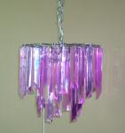 Romantic Pink Acrylic Lamp Shades D250*H180 3 Way Gimbal