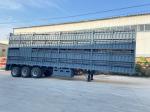 Three Axle 50 Ton Van / Box / Side Wall Truck Semi Trailer For Cargo Transport