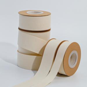 Quality 10mm-32mm Natural White Cotton Ribbon 100% Cotton Woven Ribbon wholesale
