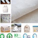 46*28 337gsm Home Craft Textiles Natural Organic Cotton Fabric GOTS