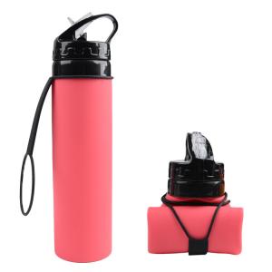 Quality 600ML Camping Collapsible Silicone Water Bottle Water Bottle For Outdoor wholesale