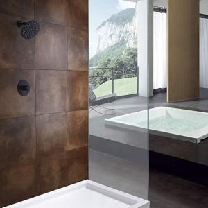 Quality Round Shower Head Bathroom Shower Faucets Combo Valve Included wholesale
