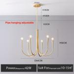 Retro Style Swoop Arm Chandelier Living Room Luxury American pendant lamp best
