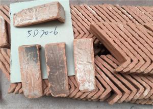 Quality Culture Surface Clay Brick Tiles , Quoined Brick Corners For Indoor / Outdoor Wall wholesale