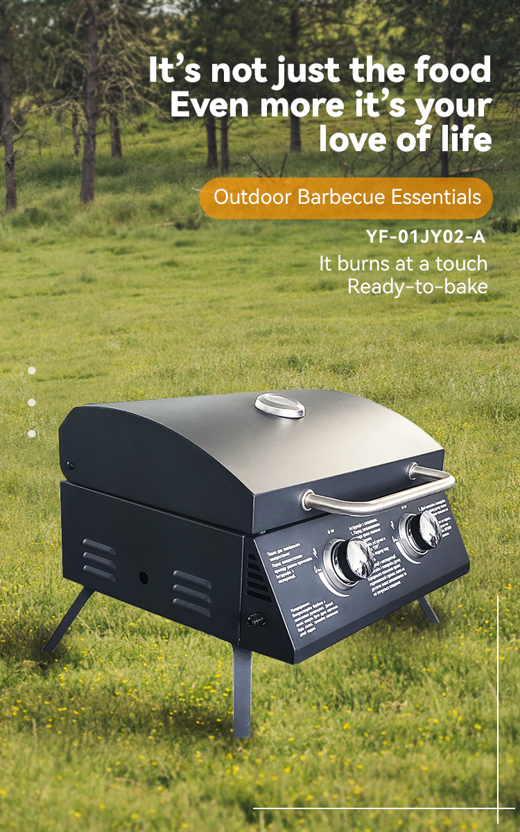Outdoor Stainless Steel Gas BBQ Grill Smoker Barbecue Smoke Stove with Large Capacity