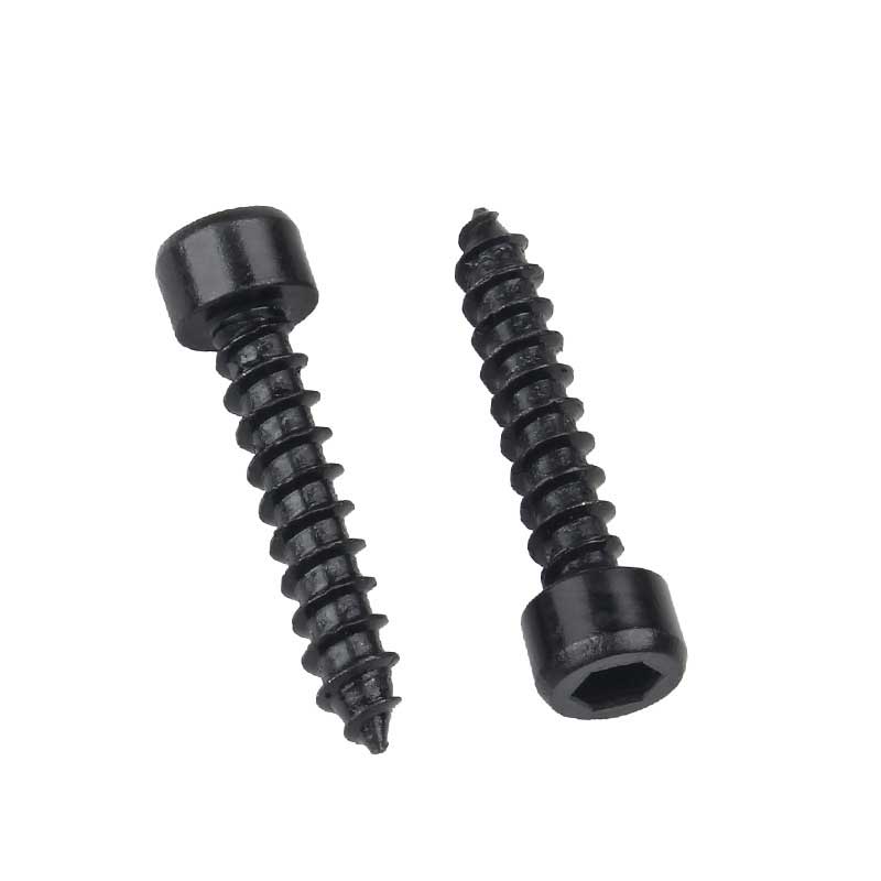 Carbon Steel Self Tapping Screws with Black Cylindrical Head Grade 8.8/10.9/12.9