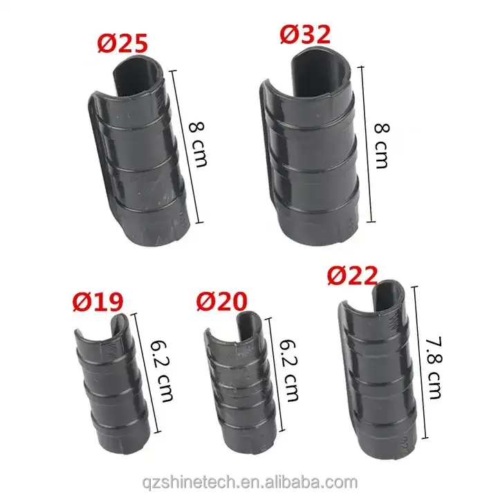 White Black ABS PC Plastic Tube Clip For 19mm 20mm 22mm 25mm 32mm Greenhouse Accessory