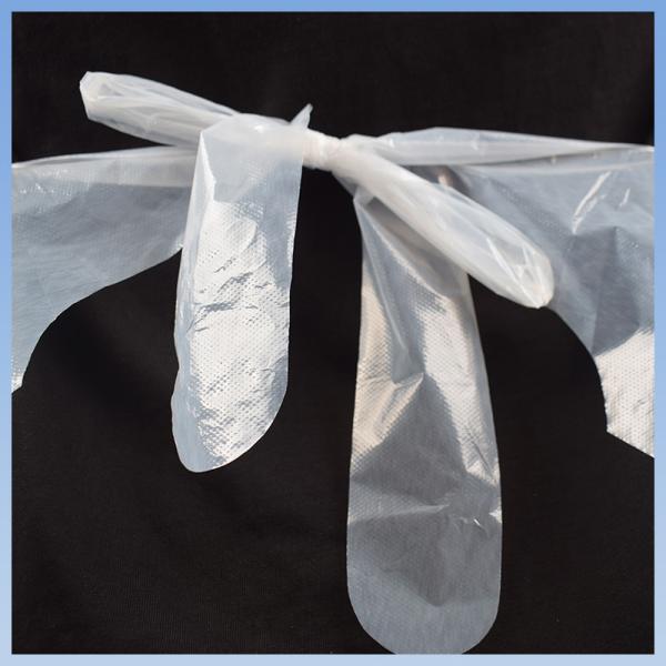 Oil Stain Resistant Disposable PE Apron 71cm*116cm Disposable Polyethylene