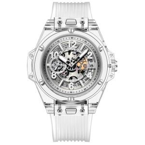 Quality Fashion Japanese Quartz Crystal Watch Waterproof Transparent Silicone Lovers wholesale