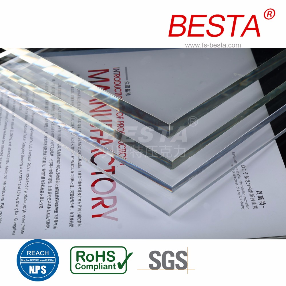 2-120mm Clear Frosted Acrylic Sheet Cut To Size Iridescent Fluorescent Plastic Sheet