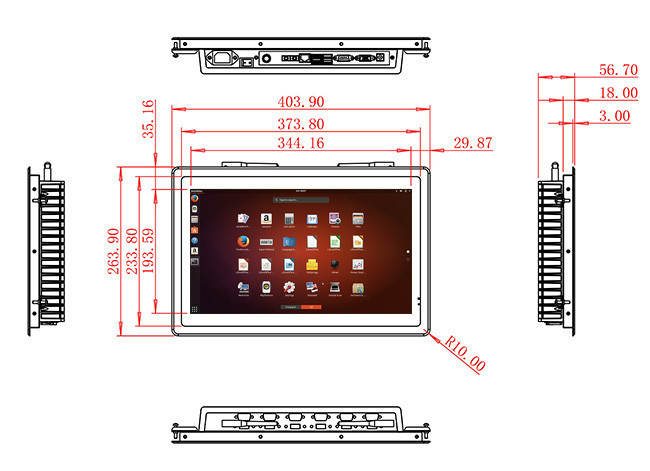 15.6-Inch Compact Linux Display for Factory Dashboards and Logistics Monitoring
