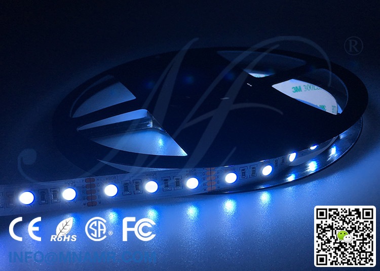 2017 New Multi-color RGBW Flex LED Strip Lights 3M Taped 12v 24v Jewelry Shop Lighting