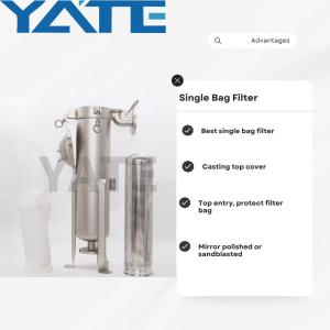 Quality Stainless Steel Bag Filter Housing Single Filter Housing For Wine Beverage Water Honey wholesale