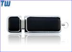 PU Leather Cover 64GB USB Flash Drives Smooth Edge Fine Touch