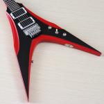 6 Strings Guitar 39 Inch V Shape Electric Guitar Neck Through Active Guitar