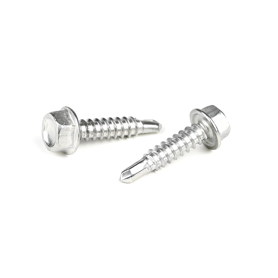 Stainless Steel 410 Self Drilling Screw Hex Washer Head for Metric Measurement System