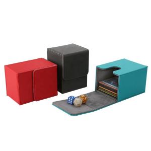 Quality OEM Acceptance - Custom PU Leather Card Deck Card Box Trading Card Game Box wholesale