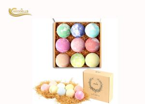 Quality Organic 100g Natural Organic Bath Bombs , Color Customized Epsom Salt Bath Bombs wholesale