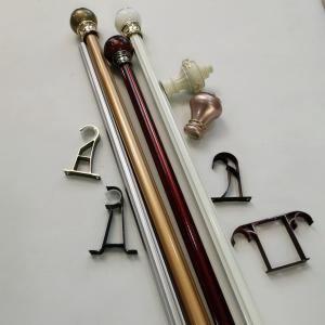 Quality 0.3mm 6.3 Metres Wrought Iron Metal Pipe Curtain Rod wholesale