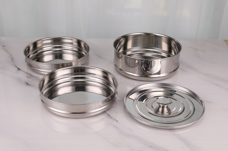 20cm 3 Layer Stainless Steel Steamer Basket Dumpling Vegetable Steamer Pot