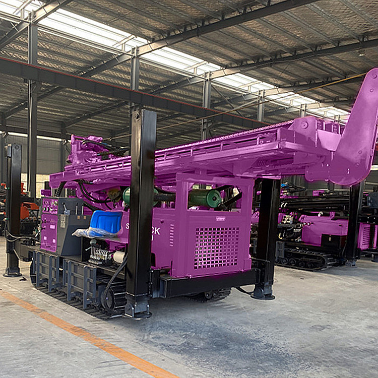Hydraulic Borehole Crawler Water Well Drill Rig 400m Depth Portable Water Drilling Rigs