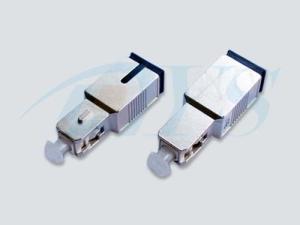 Quality SC Male to Female Fiber Optic Attenuator Blue / Green With Metal Housing wholesale