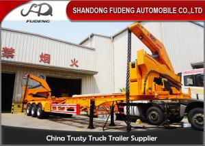 Quality 37000kg Lift Self Loading Trailer 40ft Dimension Mechanical Suspension wholesale